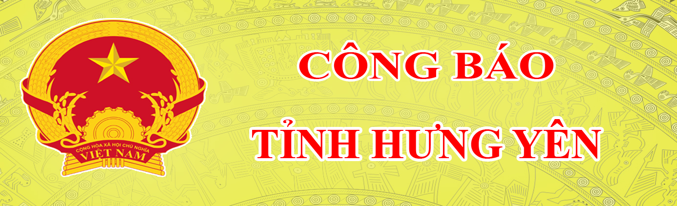 công báo tỉnh hưng yên